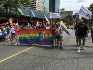 MoveUP at Vancouver Pride Parade 2016