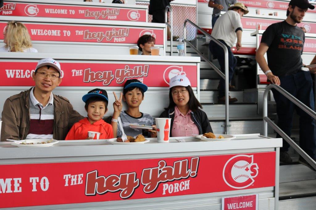 MoveUP family enjoying Vancouver Canadians baseball game