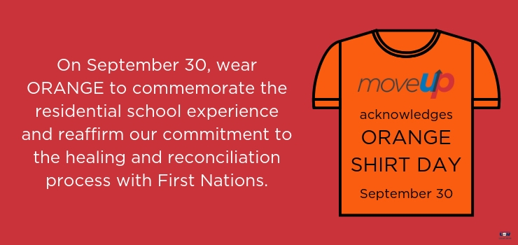 MoveUP acknowledges Orange Shirt day