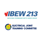 IBEW 213 and EJTC logos