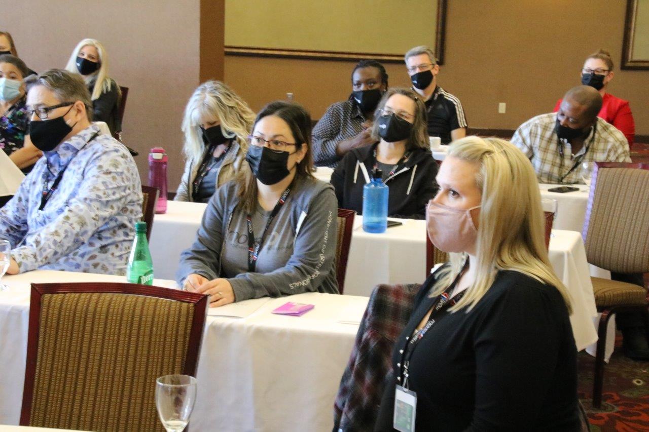 Participants in a classroom