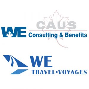 WECB and WE Travel logos