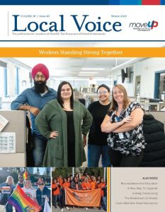 Cover of MoveUP's Local Voice magazine, Winter 2023 edition