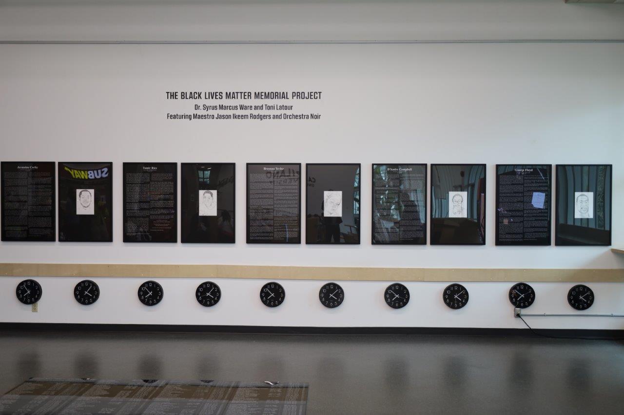 Black Lives Matter Memorial Project display
