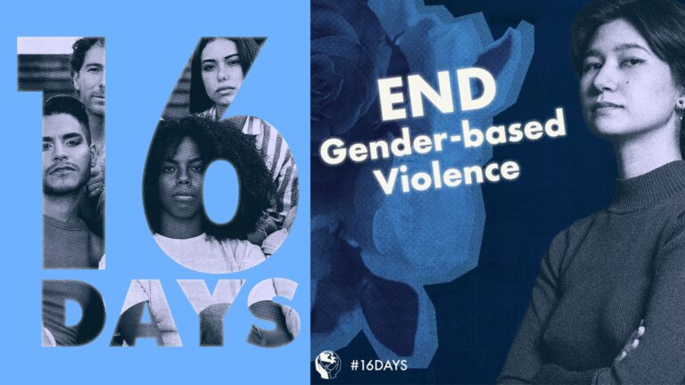 16 Days End Gender Based Violence graphic