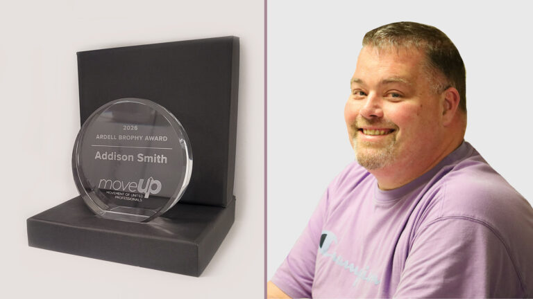 Image of Ardell Brophy award and Addison Smith