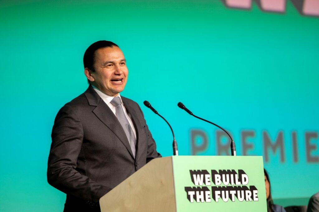Manitoba Premier Wab Kinew at the CLC Convention