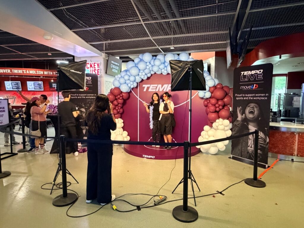 MoveUP's photobooth setup at the TempoLIVE event